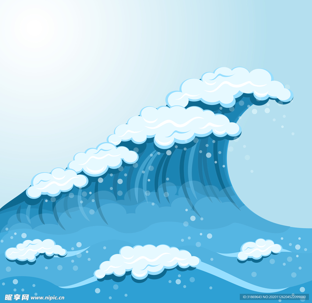 海浪 波浪 波纹