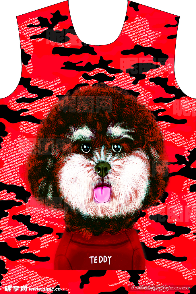 迷彩 男装 T恤  印花