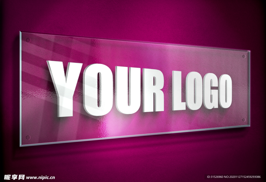 玻璃LOGO样机