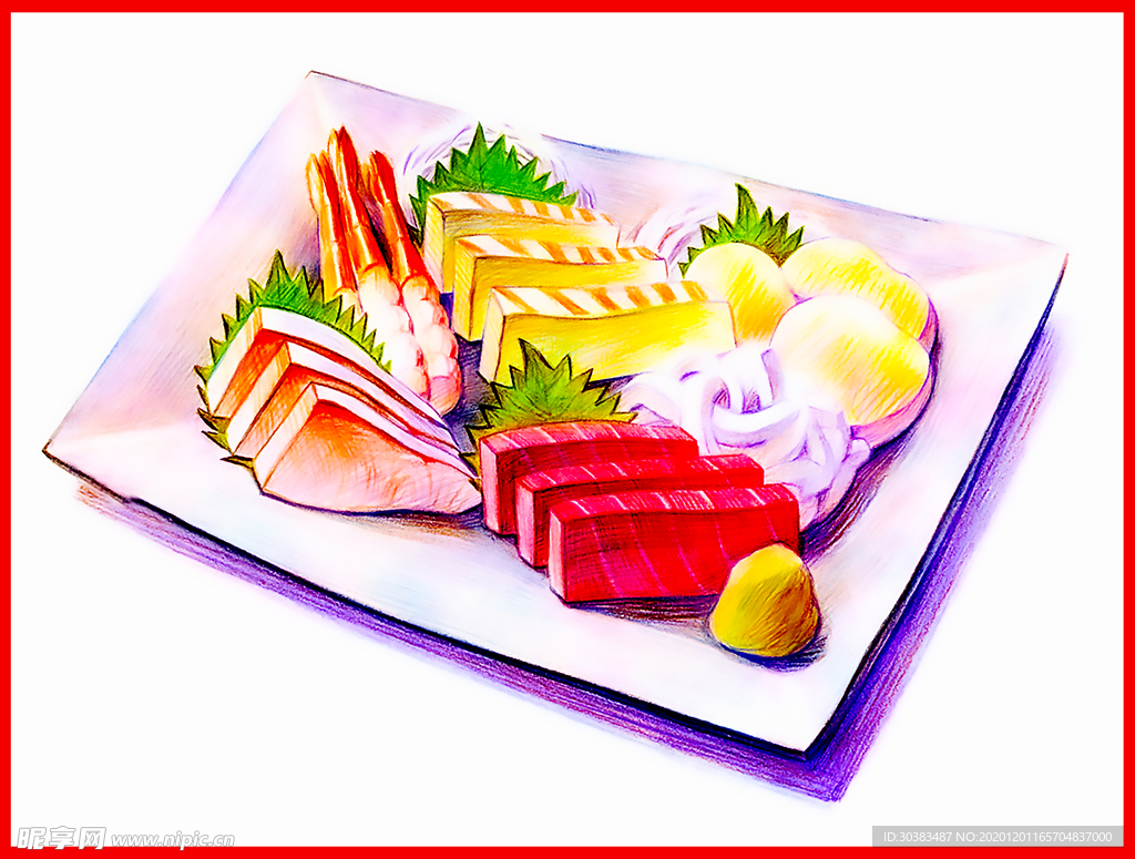 插画 甜品 糕点