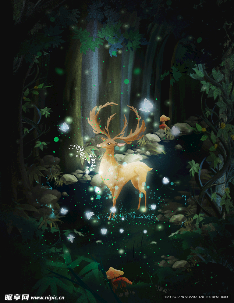 梦觉创意小清新动物合成海报设计