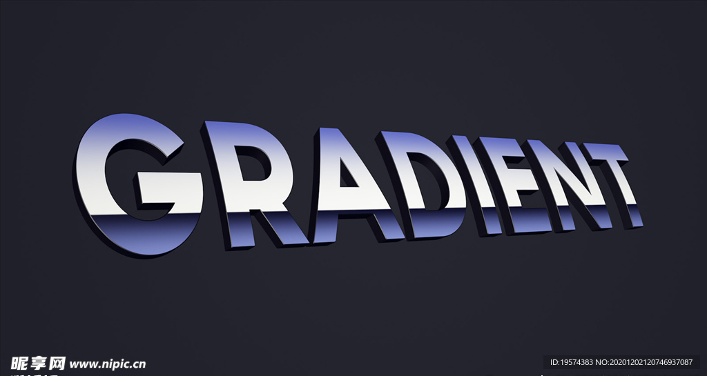 C4D 模型 字体样式