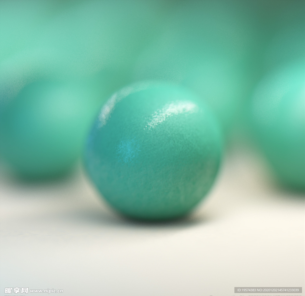 C4D模型 塑料珠子质感