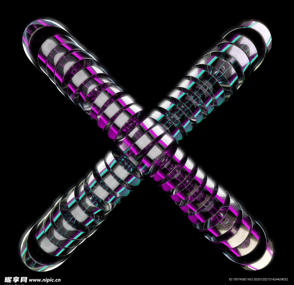 C4D 模型 玻璃棍玻璃棒