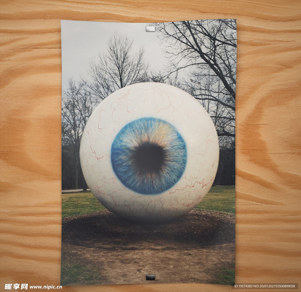 C4D 模型 墙上的海报