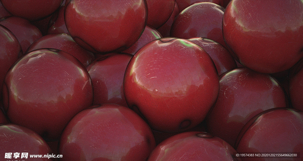 C4D 模型 红球车漆