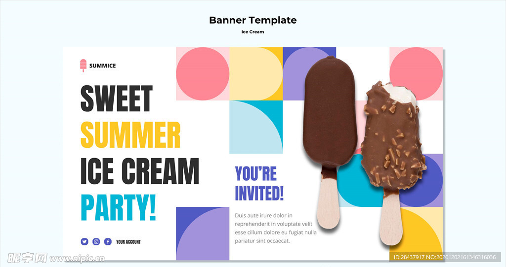 冰淇淋海报