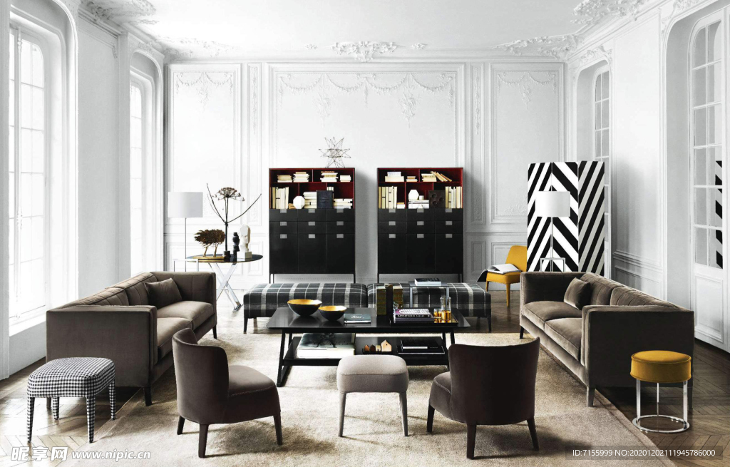 客厅 墙纸 展示