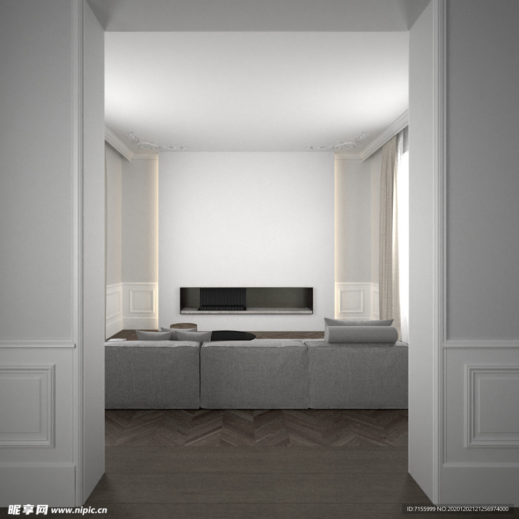 客厅 墙纸 展示