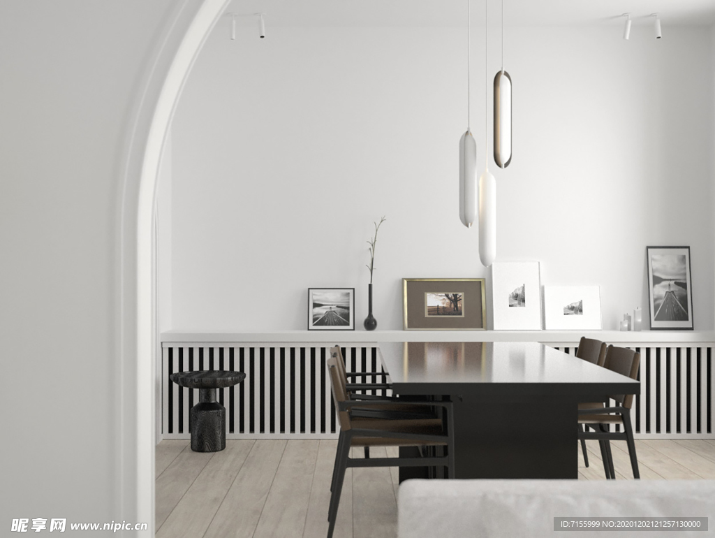 餐厅 墙纸 展示