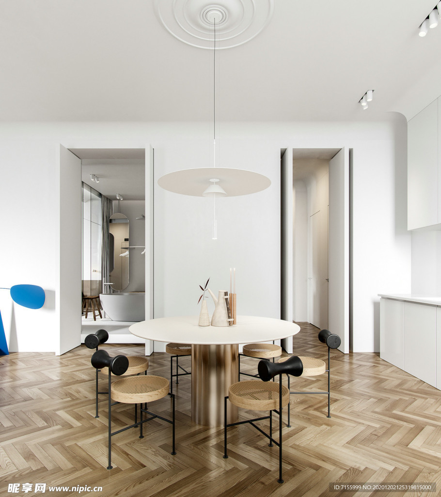 餐厅 墙纸 展示