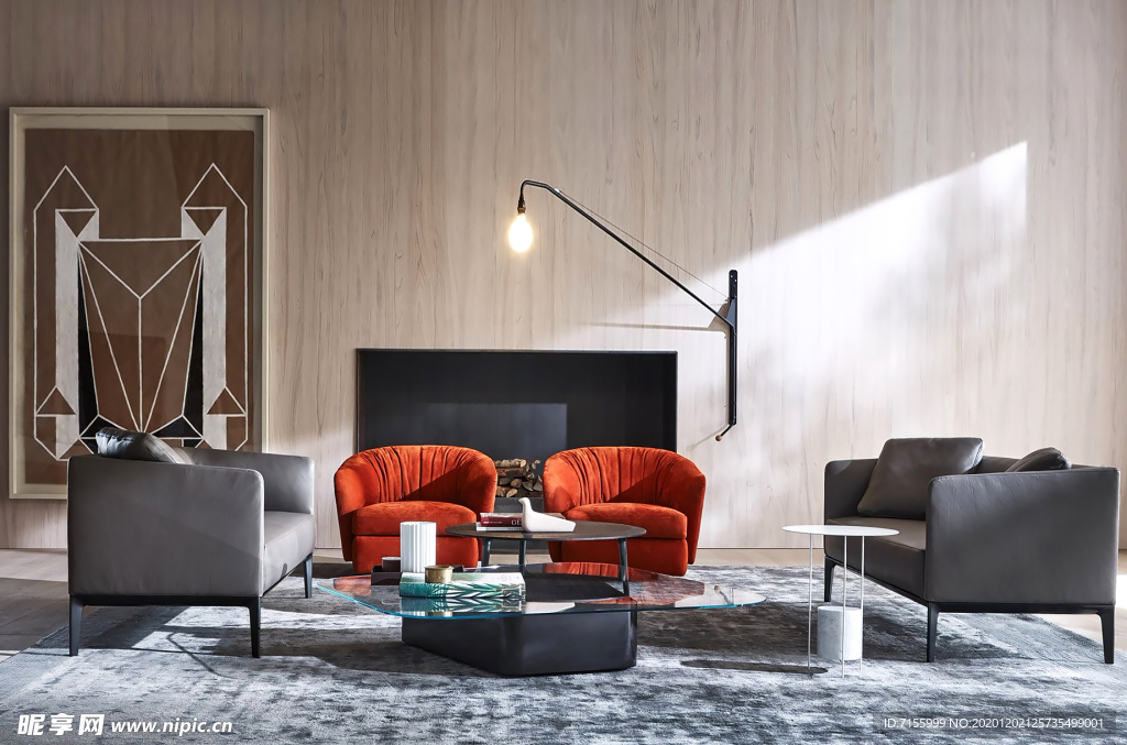 客厅 墙纸 展示