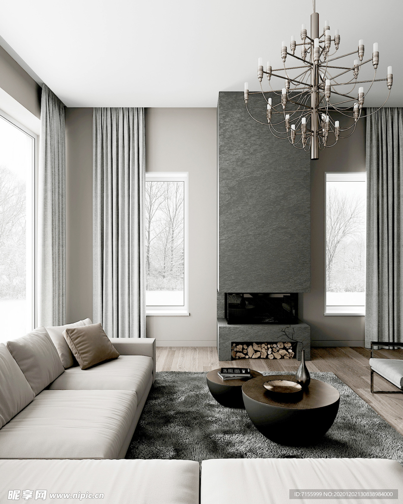 客厅 墙纸 展示