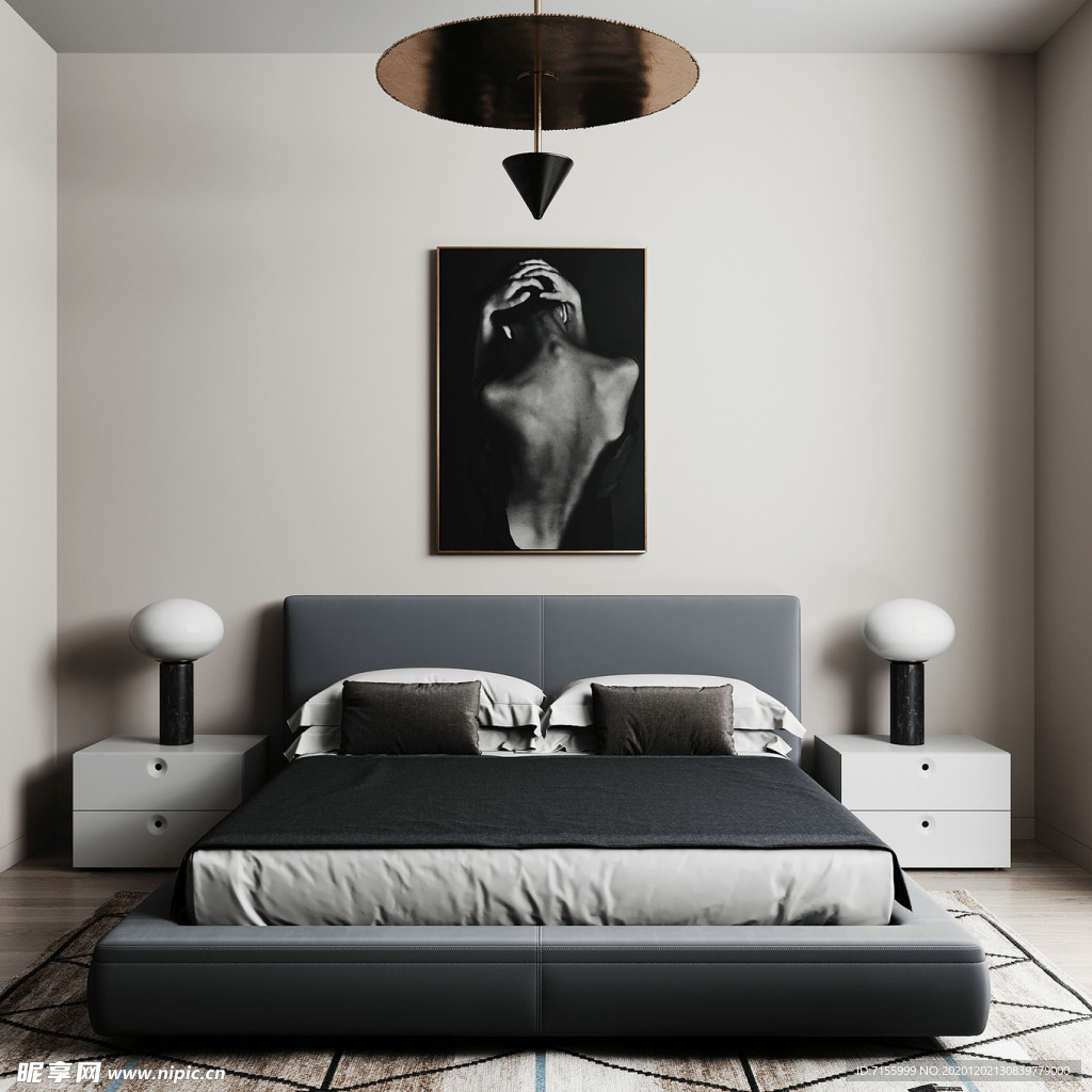 卧室 墙纸 展示