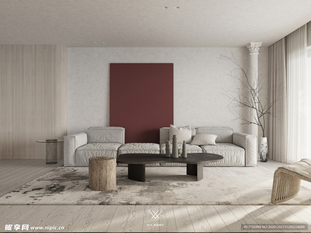 客厅 墙纸 展示