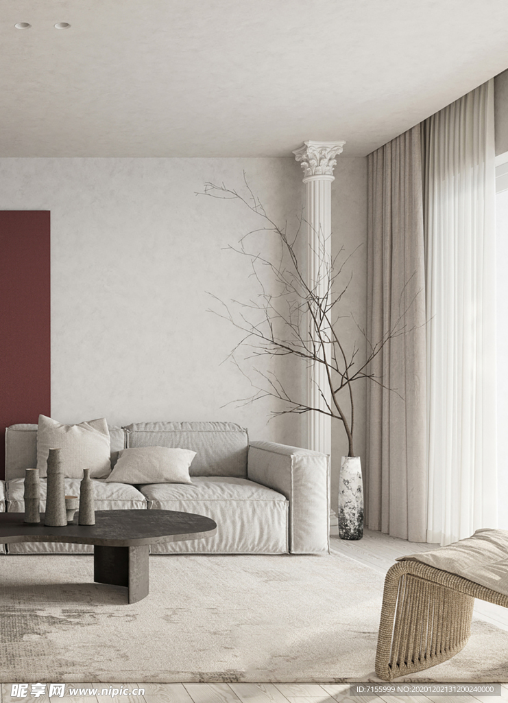 客厅 墙纸 展示