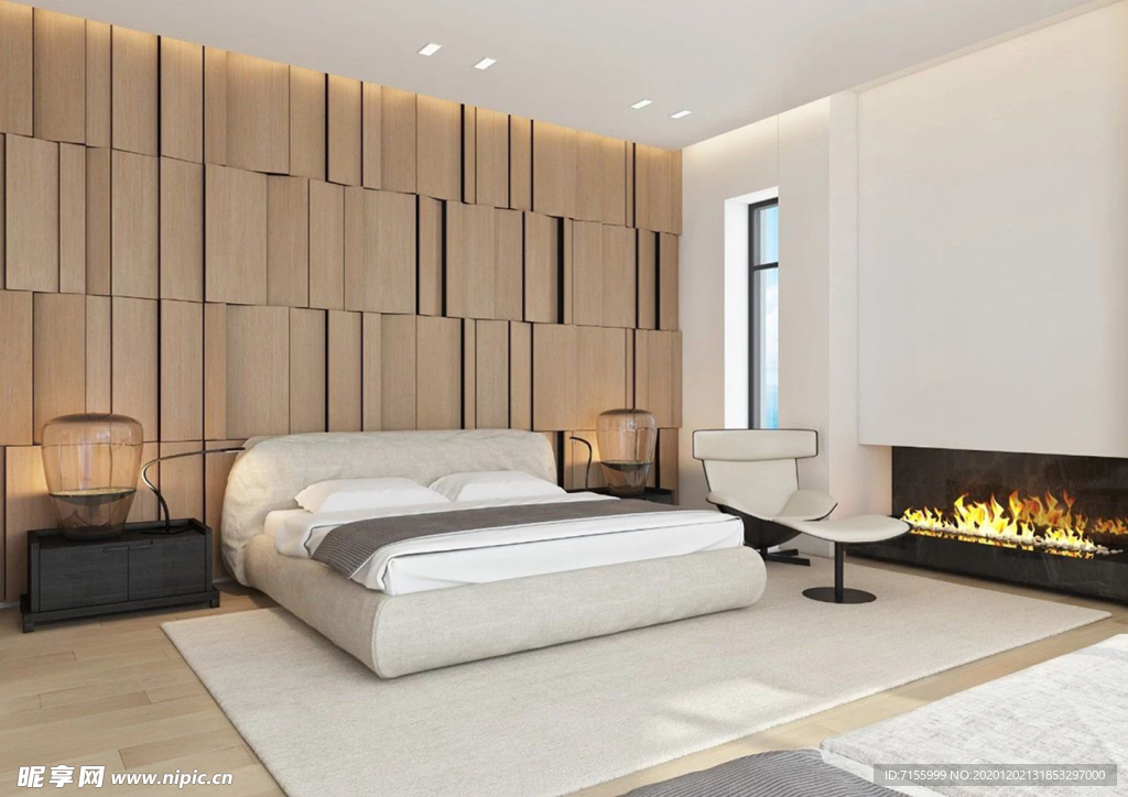 卧室 墙纸 展示