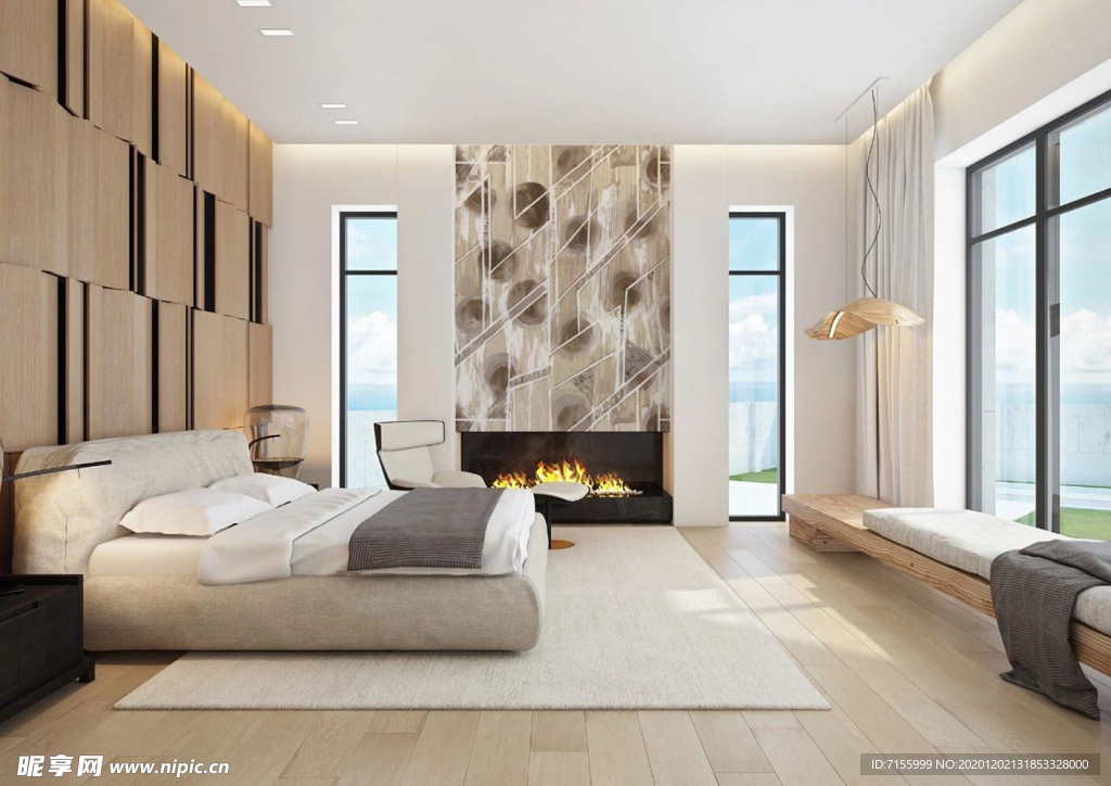 卧室 墙纸 展示