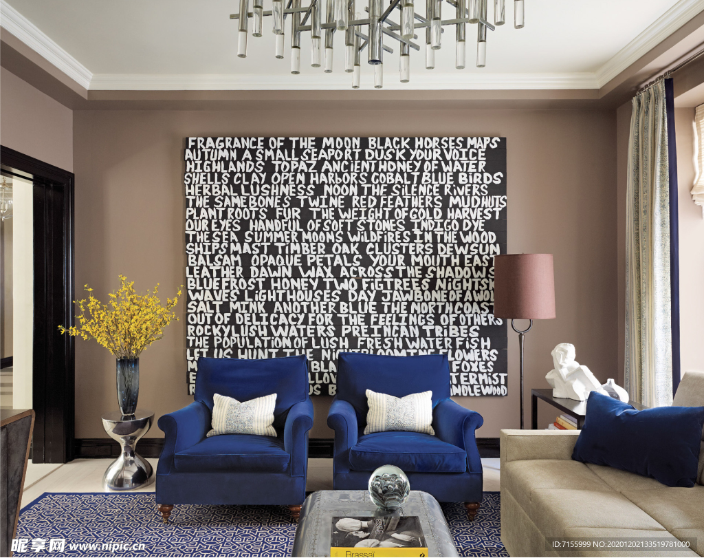 客厅 墙纸 展示