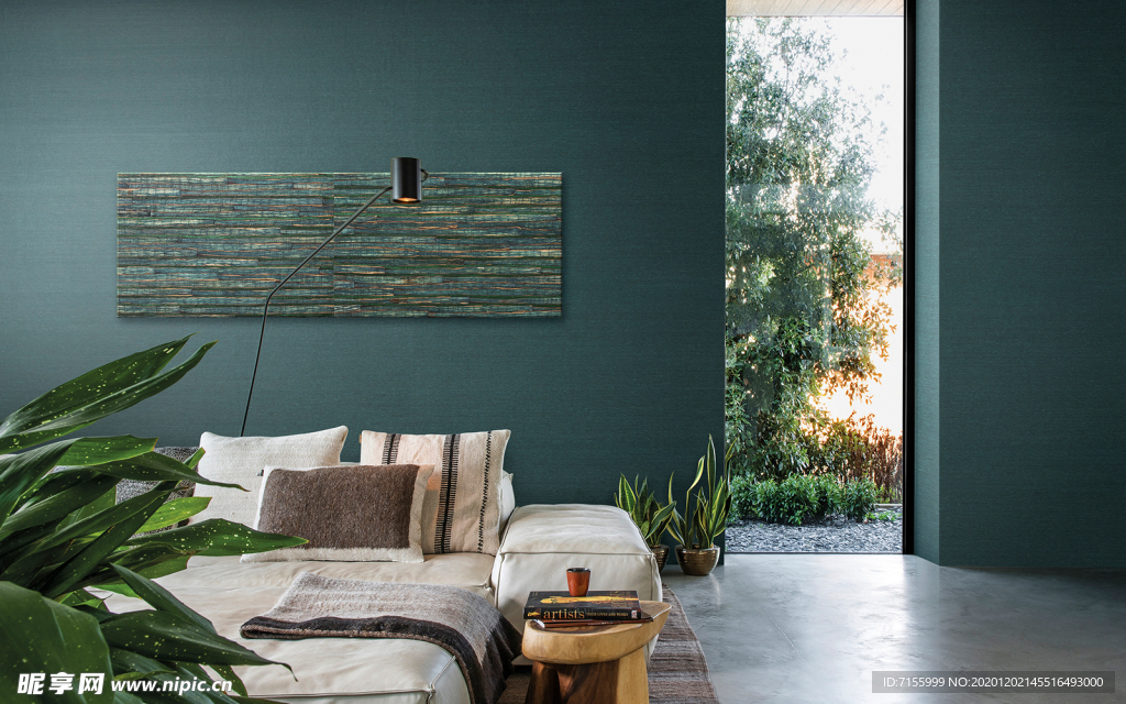 孔雀绿卧室设计展示