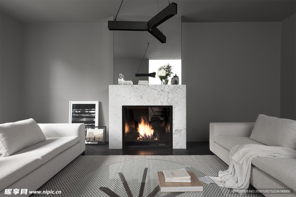 现代北欧客厅设计