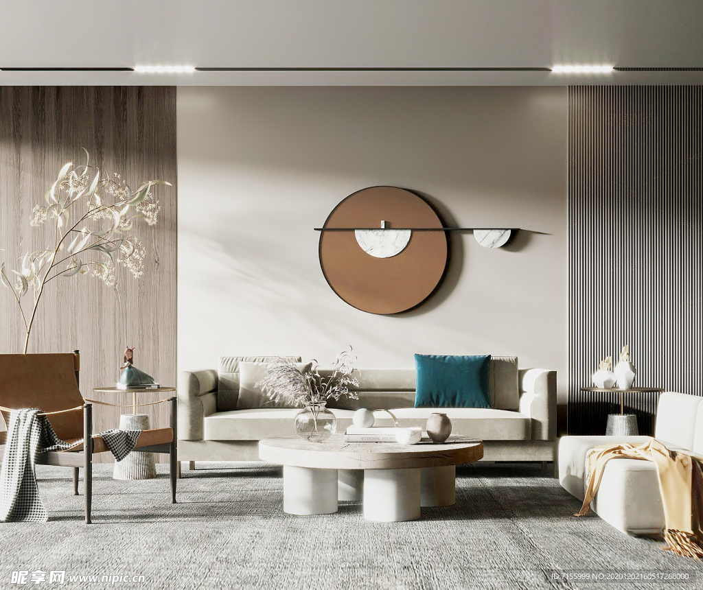 充满阳光的客厅