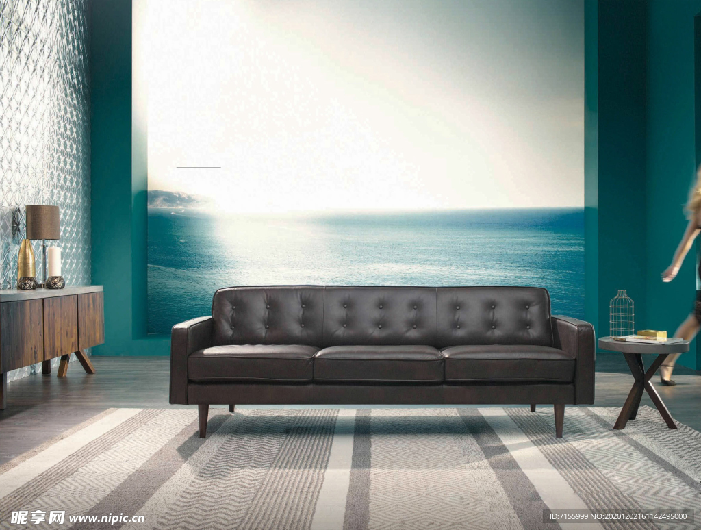 大海背景客厅
