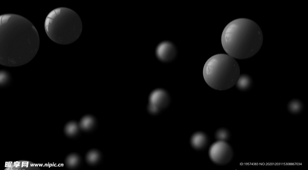 C4D 模型动画掉落的小球