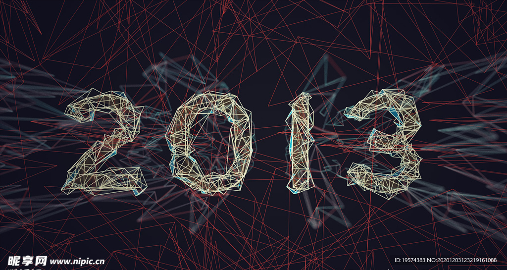 C4D 模型线性字体网格