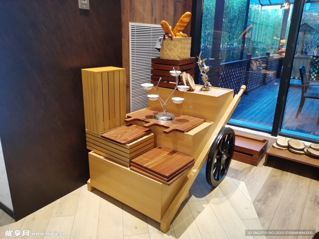 酒店自助餐区 道具