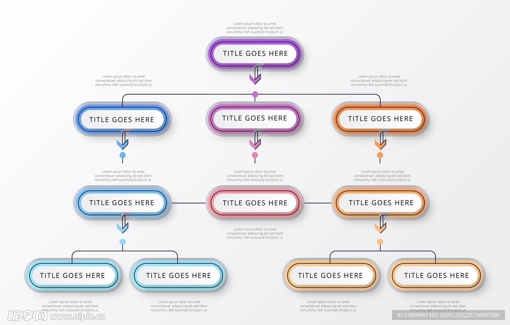 信息图模板 流程