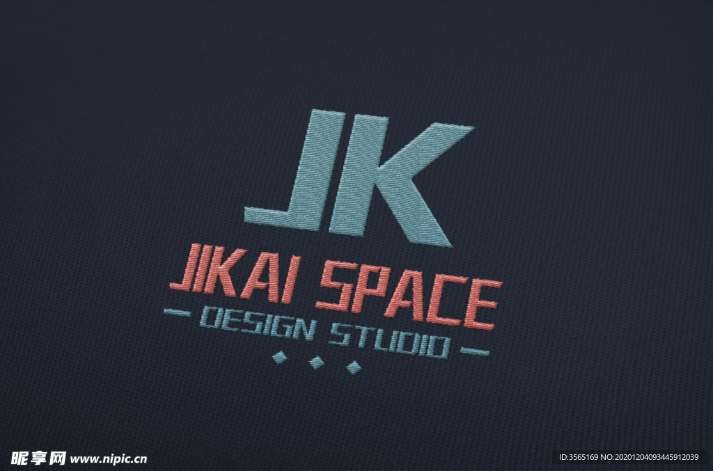 LOGO面料刺绣效果样机