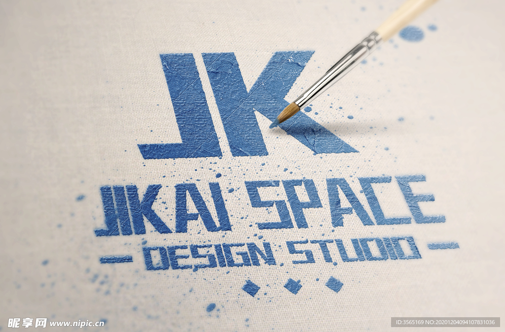 LOGO特效贴图样机