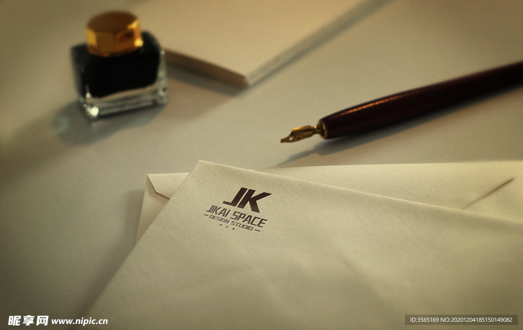 LOGO纸张信封贴图样机