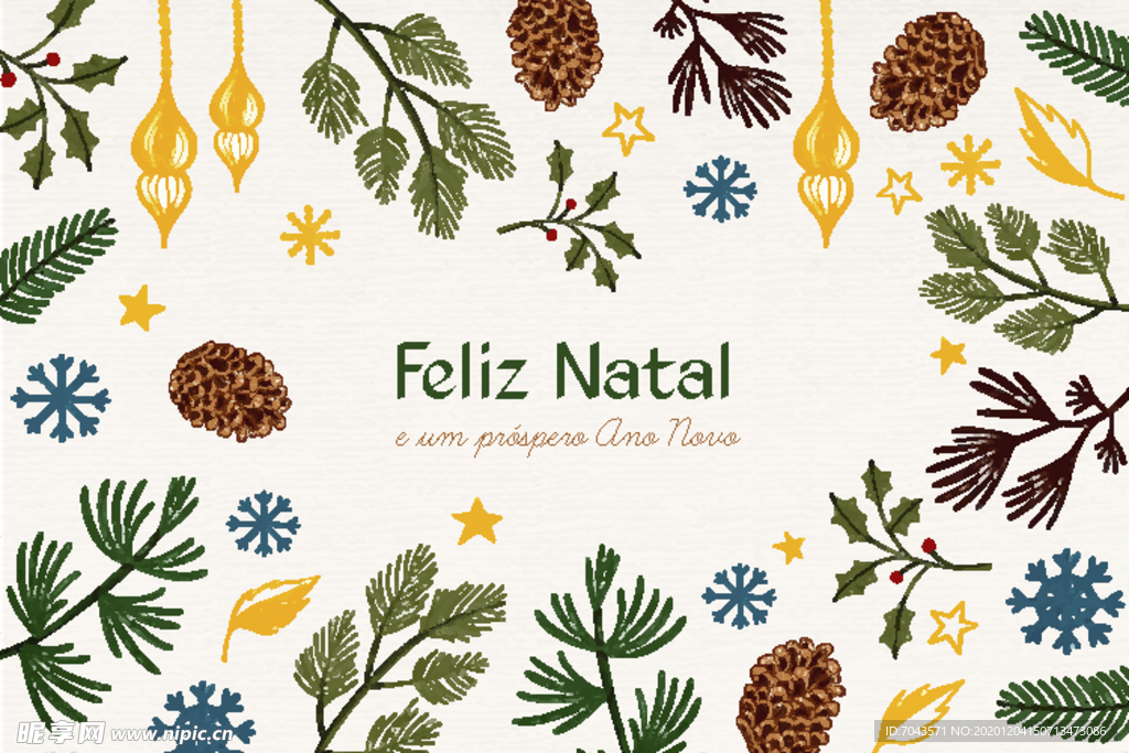 圣诞海报矢量背景