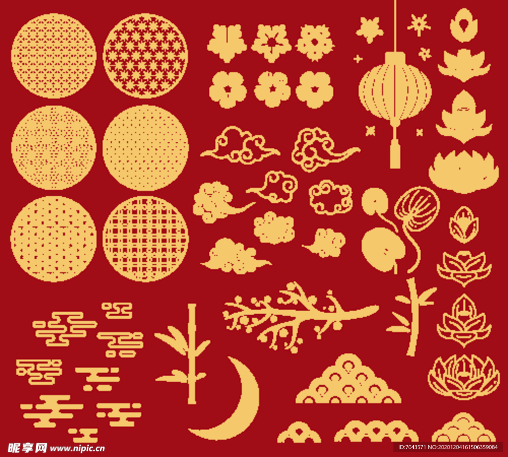 中国风古典元素矢量合集