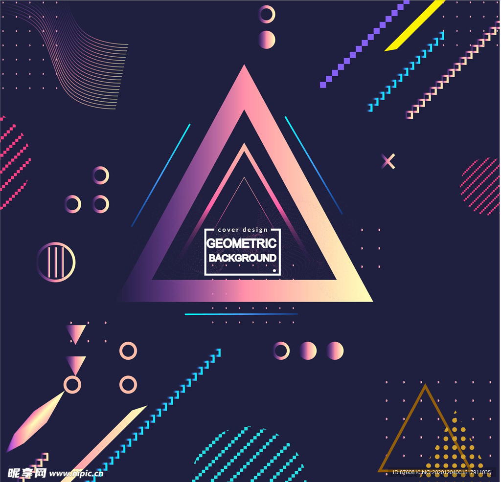 点线面渐变背景