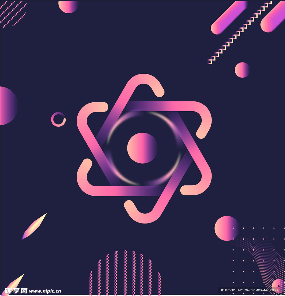 点线面渐变背景