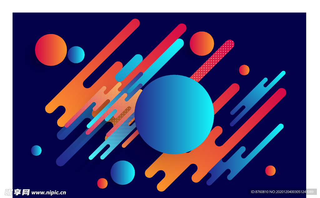 点线面渐变背景