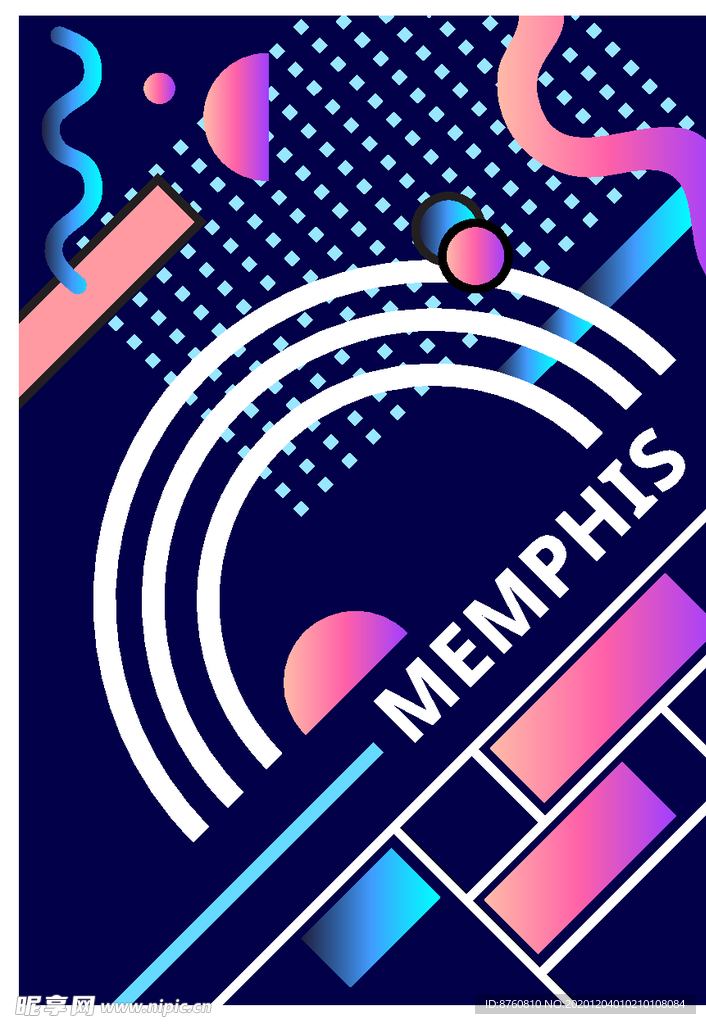 点线面渐变背景