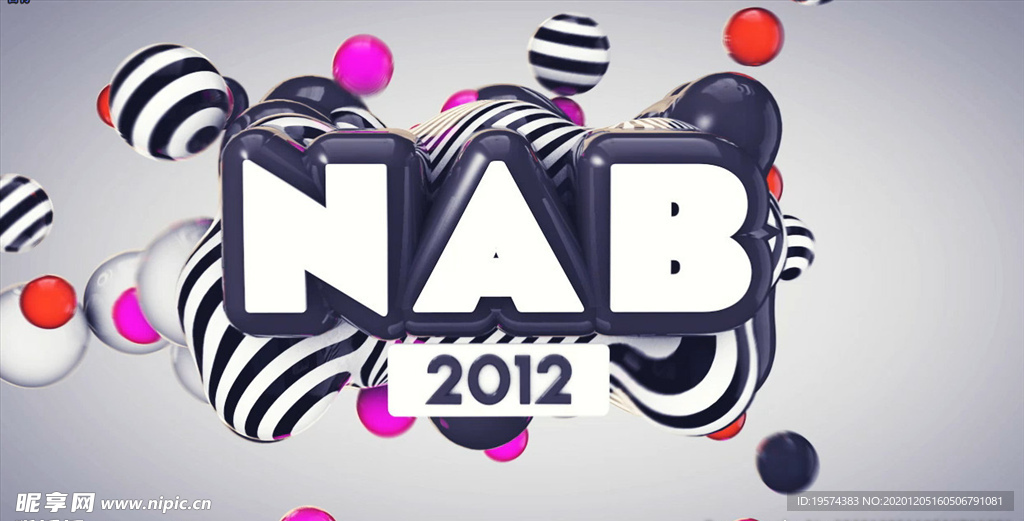 C4D 模型节日logo演绎