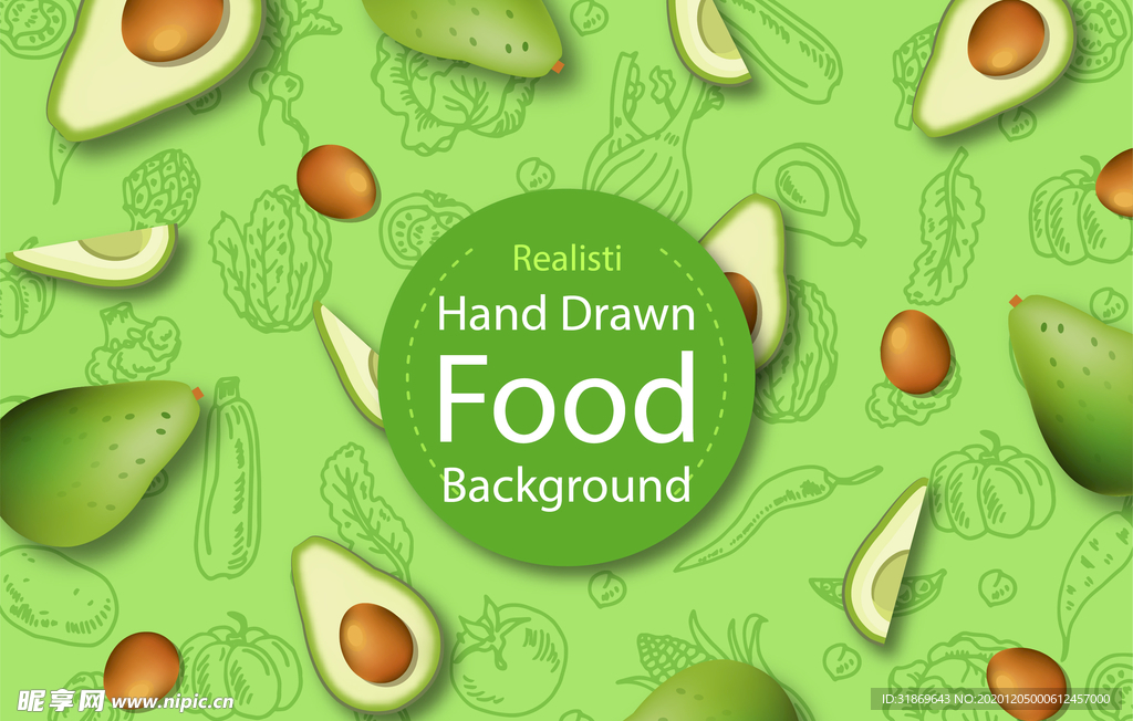 牛油果 蔬菜 水果