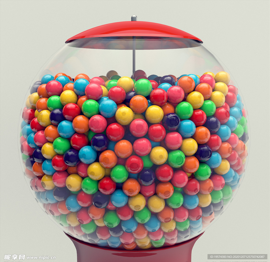 C4D 模型动画糖果机泡泡糖