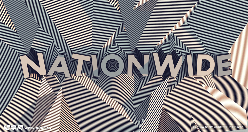 C4D 模型动画时尚片头字体