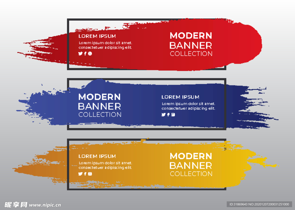 笔刷 展板背景模板