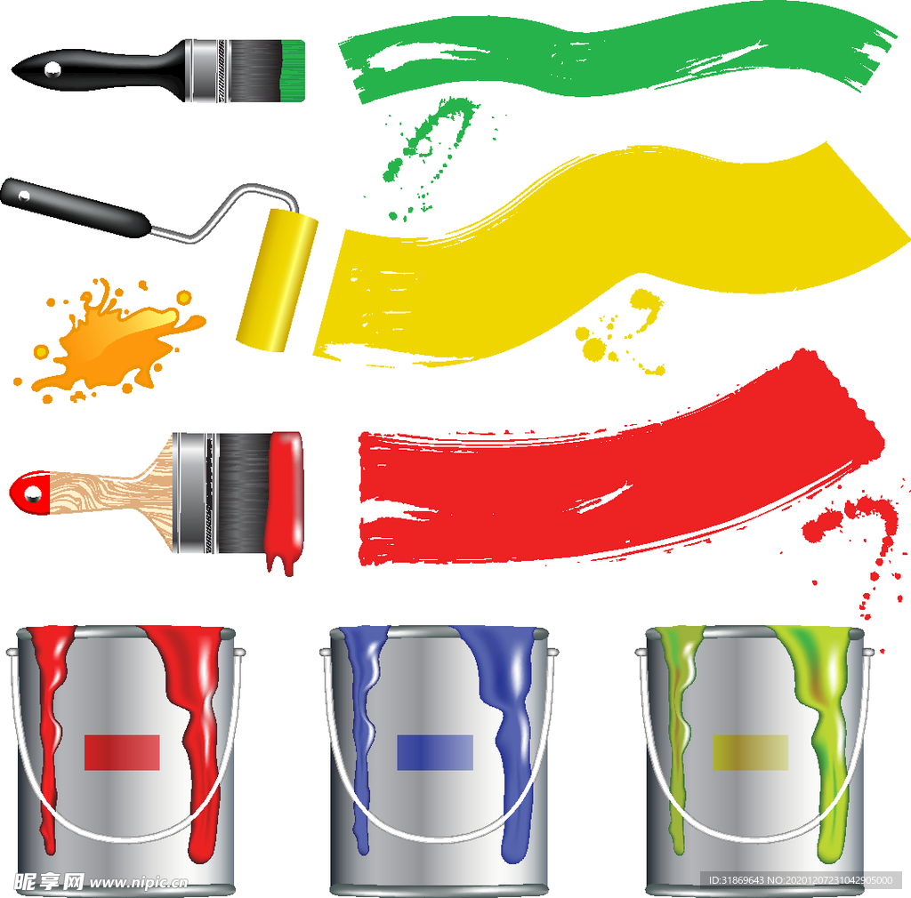 笔刷 展板背景模板