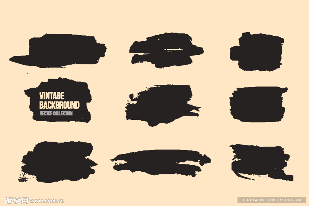 笔刷 展板背景模板