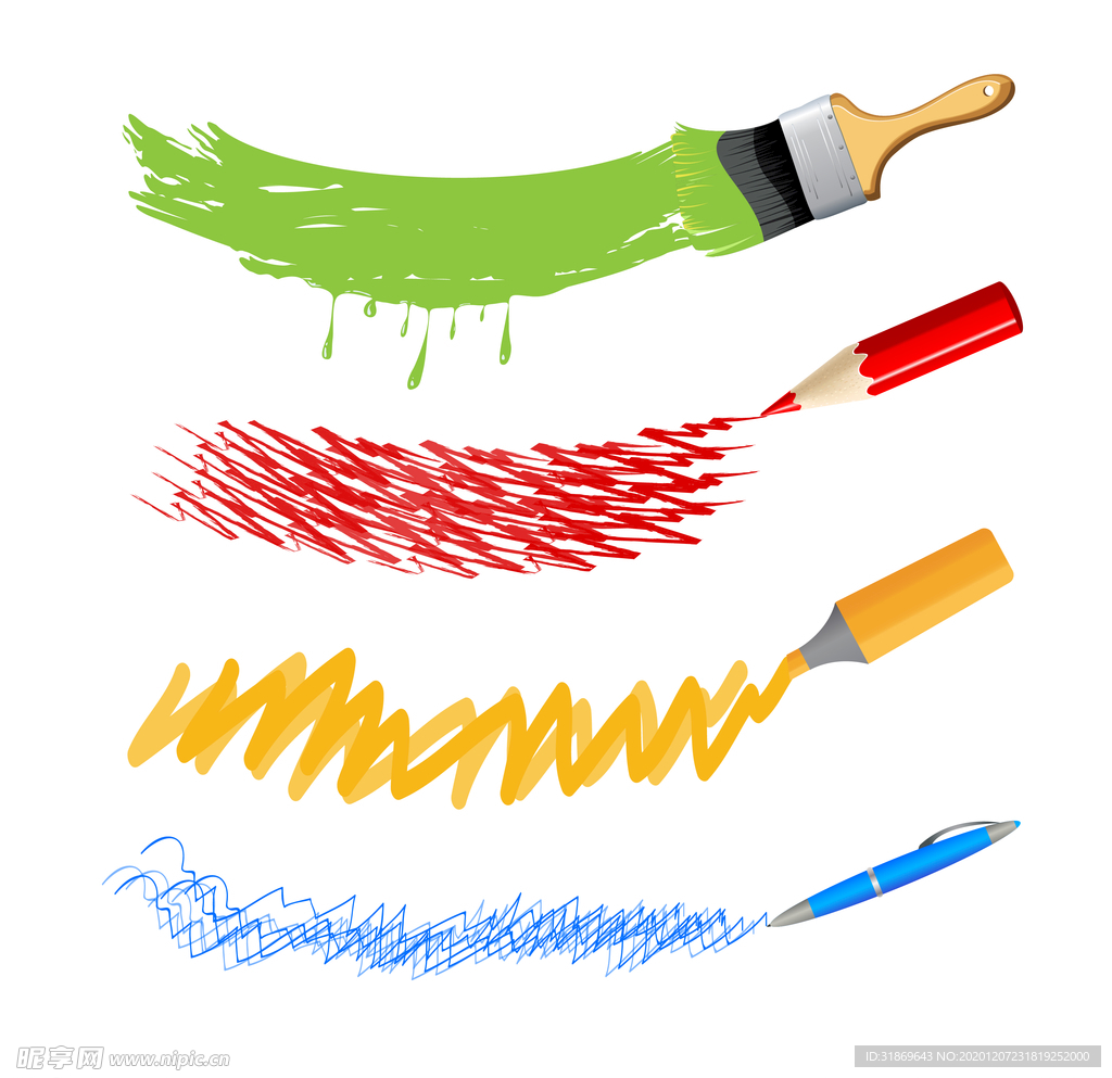 笔刷 展板背景模板