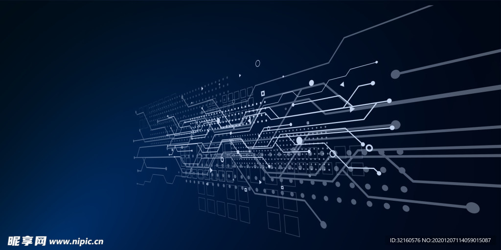 科技海报展板背景