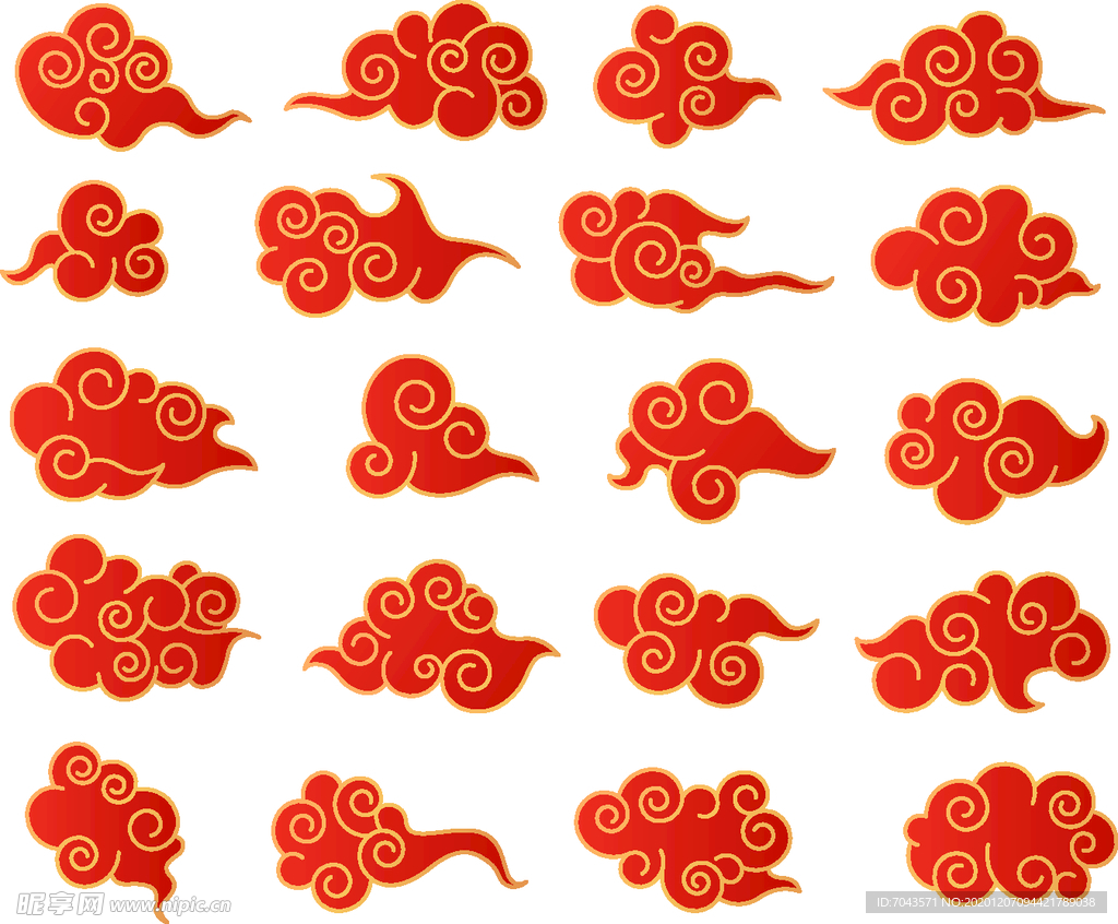 东方中国风祥云